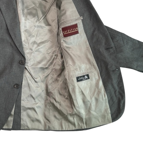 Nordstrom Men’s Virgin Wool Suit Jacket – Dark Grey – Classic Tailoring - 43 R - Picture 5 of 8